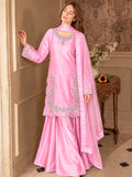 Pure Devsena Silk With Embroidery And Sequins Work Beautiful Salwar Kameez