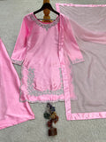 Pure Devsena Silk With Embroidery And Sequins Work Beautiful Salwar Kameez