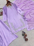 Pure Devsena Silk With Embroidery And Sequins Work Beautiful Salwar Kameez