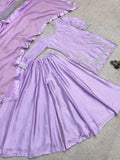 Pure Devsena Silk With Embroidery And Sequins Work Beautiful Salwar Kameez