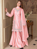 Pure Devsena Silk With Embroidery And Sequins Work Beautiful Salwar Kameez