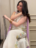 New Designer Party Wear Look Pure Satin Rayon Over Size Long Kaftan & Bottom With Dupatta set