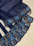 NAVARATRI WEAR BEAUTIFUL PRINTED MASLIN WITH REAL MIRROR WORK LEHENGA CHOLI