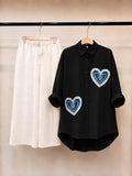 Linen Pant & Cotton shirt Beautiful Patch Work Co Ord Set