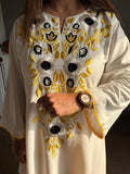 Heavy Neutral Crep Material with multi Needle work and Embroidery work Co-Ord Set
