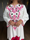 Heavy Neutral Crep Material with multi Needle work and Embroidery work Co-Ord Set