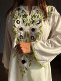 Heavy Neutral Crep Material with multi Needle work and Embroidery work Co-Ord Set