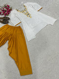 Heavy Neutral Crep Material with multi Needle work and Embroidery work Co-Ord Set