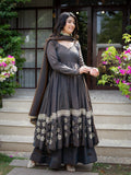 Heavy Vichitra Silk With 5mm Sequence And Embroidery Work Beautiful Salwar Kameez