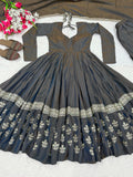Heavy Vichitra Silk With 5mm Sequence And Embroidery Work Beautiful Salwar Kameez