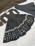 Heavy Vichitra Silk With 5mm Sequence And Embroidery Work Beautiful Salwar Kameez