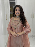 NEW MOST VIRAL PARTY WEAR HEAVY PURE SALSA CRUSH BEAUTIFUL KURTI-PANT WITH DUPATTA SET
