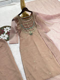 NEW MOST VIRAL PARTY WEAR HEAVY PURE SALSA CRUSH BEAUTIFUL KURTI-PANT WITH DUPATTA SET