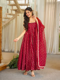 Jacquard Butti with Soft Micro Inner Inner & Fancy lace Work Beautiful Salwar Kameez