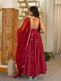 Jacquard Butti with Soft Micro Inner Inner & Fancy lace Work Beautiful Salwar Kameez
