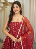 Jacquard Butti with Soft Micro Inner Inner & Fancy lace Work Beautiful Salwar Kameez