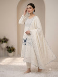 DESIGNER ROMAN EMBROIDERED WORKED TOP PANT WITH DUPATTA
