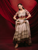 Mal Mal Cotton with Real Mirror Embroidery Work Beautiful NAVRATRI Lehenga Choli