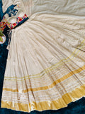 Mal Mal Cotton with Real Mirror Embroidery Work Beautiful NAVRATRI Lehenga Choli