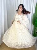 Pure Fox Georgette With Embroidery 5mm Sequence Work Anarkali Salwar Kameez