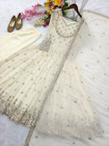 Pure Fox Georgette With Embroidery 5mm Sequence Work Anarkali Salwar Kameez