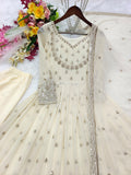 Pure Fox Georgette With Embroidery 5mm Sequence Work Anarkali Salwar Kameez