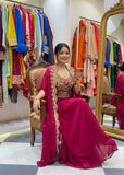 New Super Trending Party Wear Shrug with Sarara Set