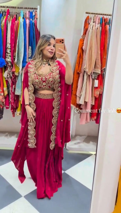 New Super Trending Party Wear Shrug with Sarara Set