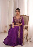 New Super Trending Party Wear Shrug with Sarara Set
