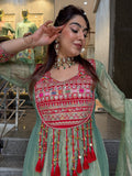 Pure Salsa Crush Silk With Embroidery 3 & 5mm Sequence Coding Dori Work Salwar Kameez
