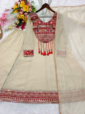 Pure Salsa Crush Silk With Embroidery 3 & 5mm Sequence Coding Dori Work Salwar Kameez