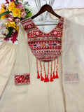 Pure Salsa Crush Silk With Embroidery 3 & 5mm Sequence Coding Dori Work Salwar Kameez