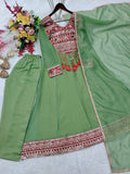 Pure Salsa Crush Silk With Embroidery 3 & 5mm Sequence Coding Dori Work Salwar Kameez