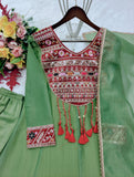 Pure Salsa Crush Silk With Embroidery 3 & 5mm Sequence Coding Dori Work Salwar Kameez