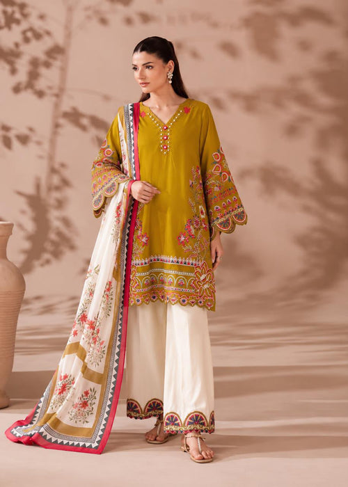 Heavy Roman cotton material with Embroidery work Beautiful Salwar Kameez