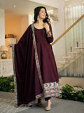 Heavy Roman Silk With 5mm Sequence And Embroidery Work Salwar Kameez