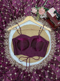Fendy Silk with Heavy Beds Work  With Sequence Detailing Beautiful Saree
