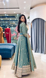 Fully Stitched & Ready to Wear Heavy Fendy Silk With Heavy Embroidered Sequence work Salwar Kameez