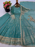 Fully Stitched & Ready to Wear Heavy Fendy Silk With Heavy Embroidered Sequence work Salwar Kameez