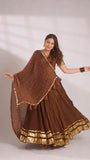 NAVARATRI SPECIAL MUL CHANDERI DESIGNER LAHENGA CHOLI WITH GOTTA PATTI WORK