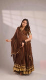 NAVARATRI SPECIAL MUL CHANDERI DESIGNER LAHENGA CHOLI WITH GOTTA PATTI WORK