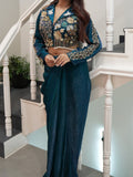 New western Two piece set with Semi Beads embroidery detailing