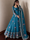 Festive Trending Designer Gown with Heavy sequence embroidery work Dupatta