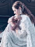 New Designer Party Wear Look Pur Natural Crepe Top & Farshi Palazzo With Dupatta set