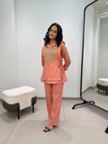 FESTIVAL WEAR BEAUTIFUL BEADS EMBROIDERED CO-ORD SET TOP PANT WITH SHRUG