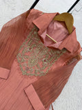 FESTIVAL WEAR BEAUTIFUL BEADS EMBROIDERED CO-ORD SET TOP PANT WITH SHRUG