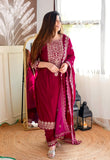 Pure 9thoujent Viscous Velvet With Heavy Embroidery 5mm Sequence Work Salwar Kameez