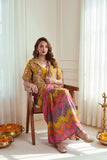 Heavy Chinon Silk Saree with Heavy Crep Silk Blouse & Koti Set