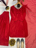 New Designer Party Wear Look Heavy Natural Crep Silk With Bids Hand Work Full Hand Work top with farshi salwar