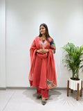 DESIGNER CORDING SEQUENCE EMBROIDERED WORKED TOP PLAZZO WITH DUPATTA